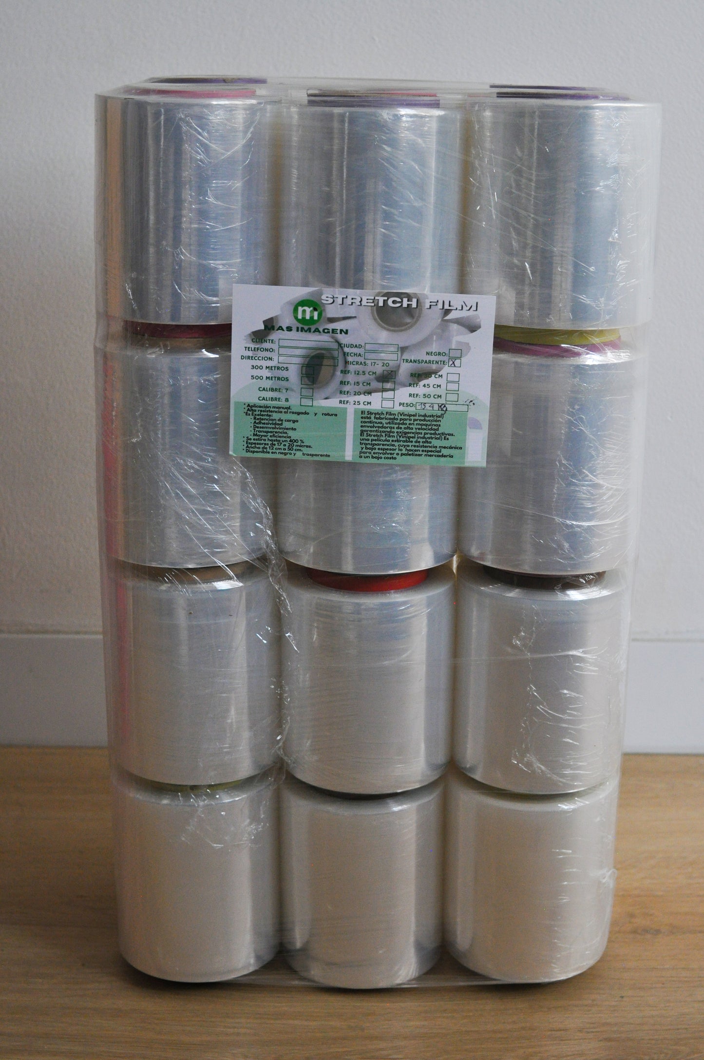 VINIPEL INDUSTRIAL 125 mm PACAS X 24 ROLLOS