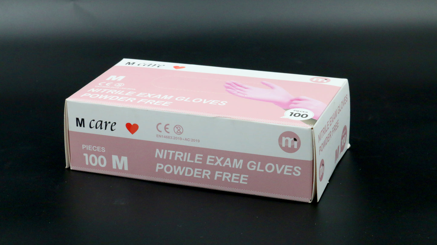 Guante de Nitrilo Rosado