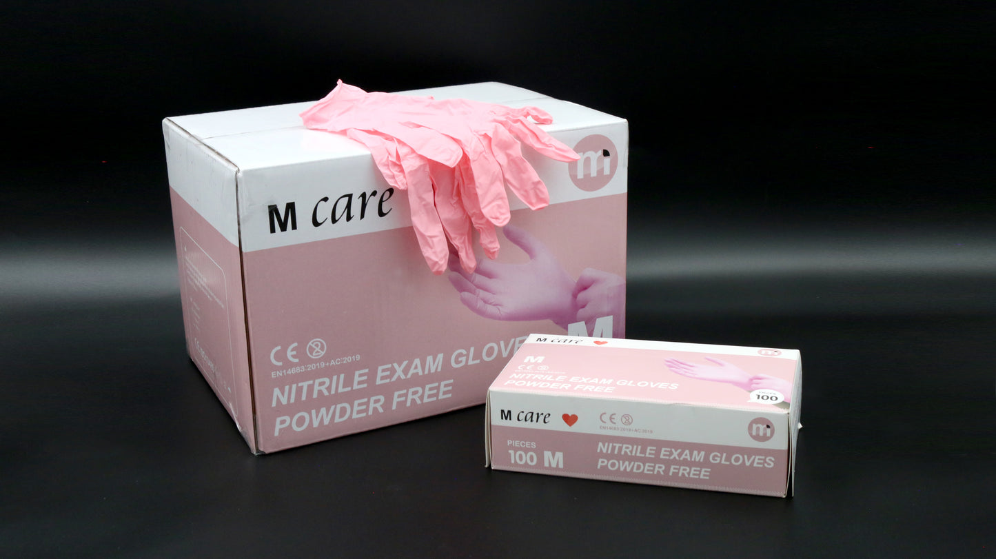 Guante de Nitrilo Rosado