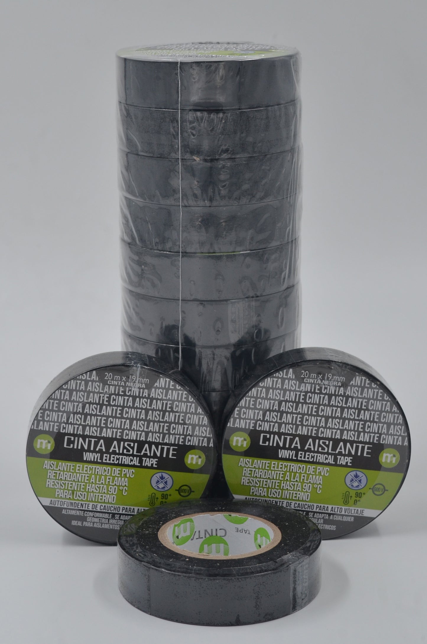 Cinta Aislante 20 metros  taco x 10 und