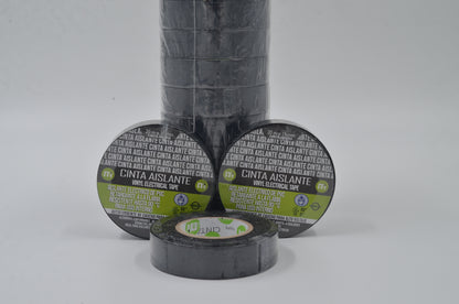 Cinta Aislante 20 metros  taco x 10 und