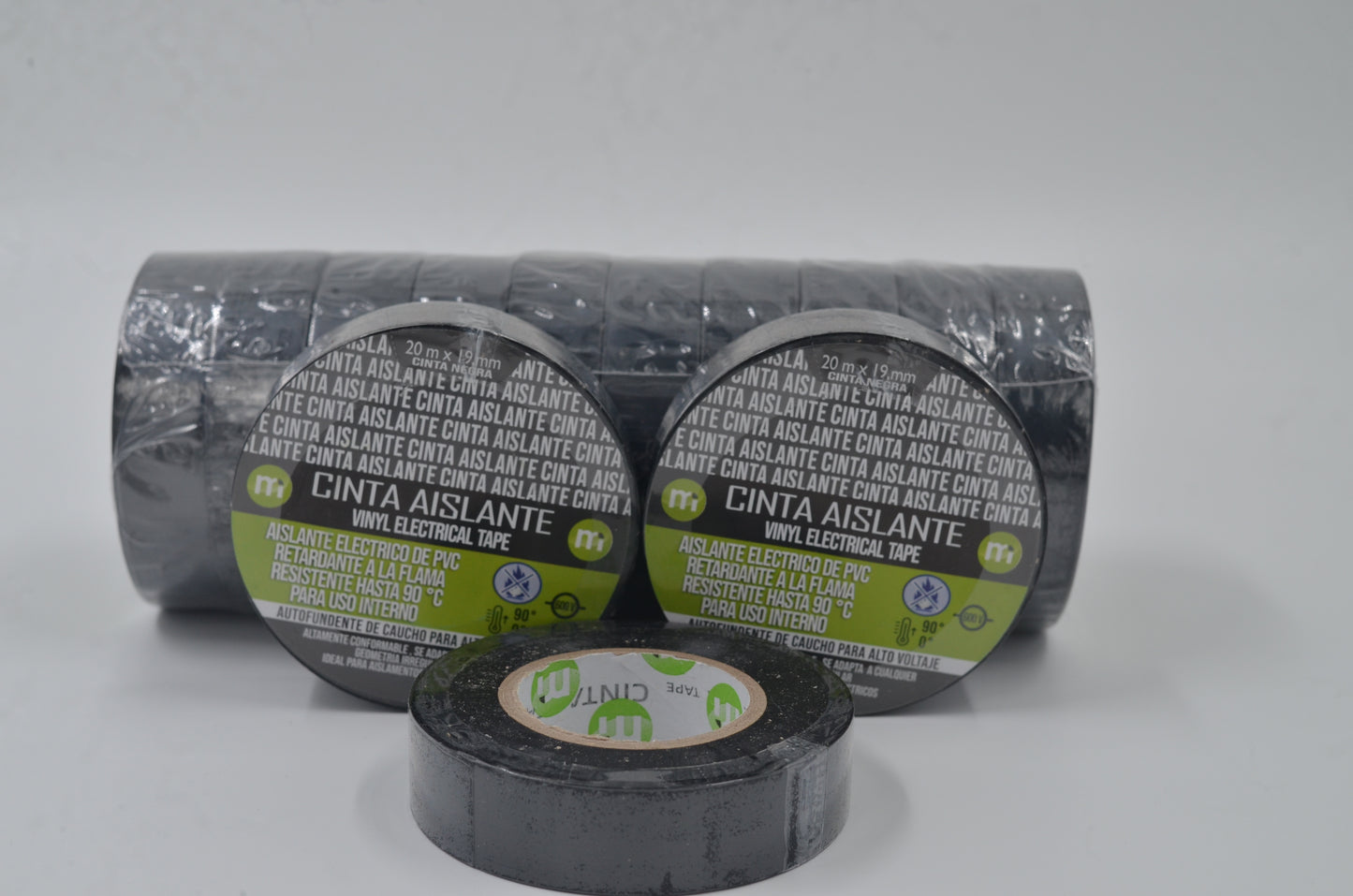 Cinta Aislante 20 metros  taco x 10 und