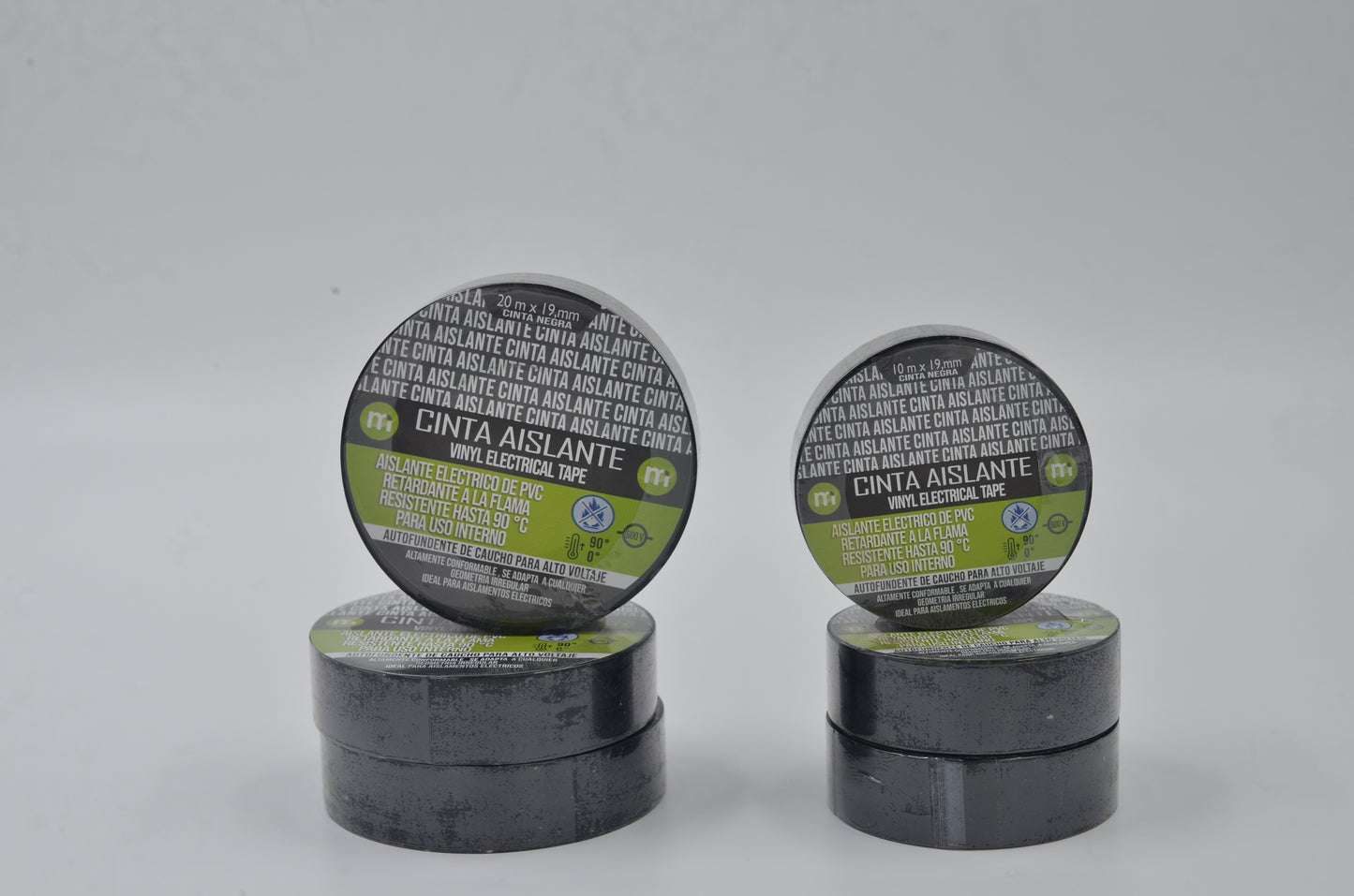 Cinta Aislante 20 metros  taco x 10 und