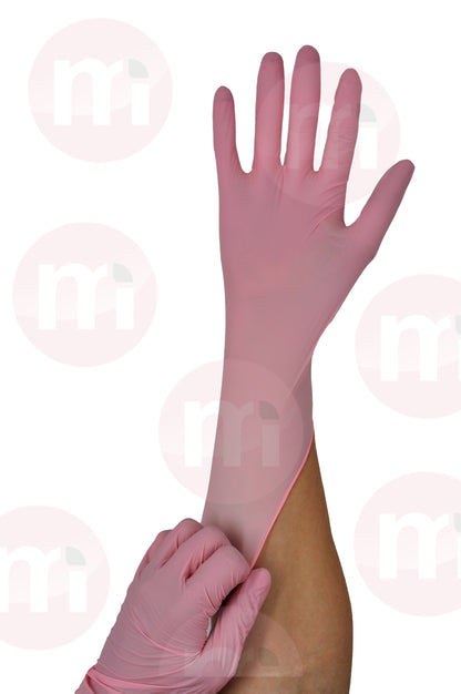 Guante de Nitrilo Rosado