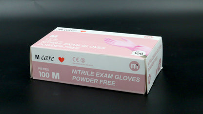 Guante de Nitrilo Rosado