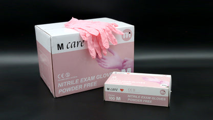 Guante de Nitrilo Rosado